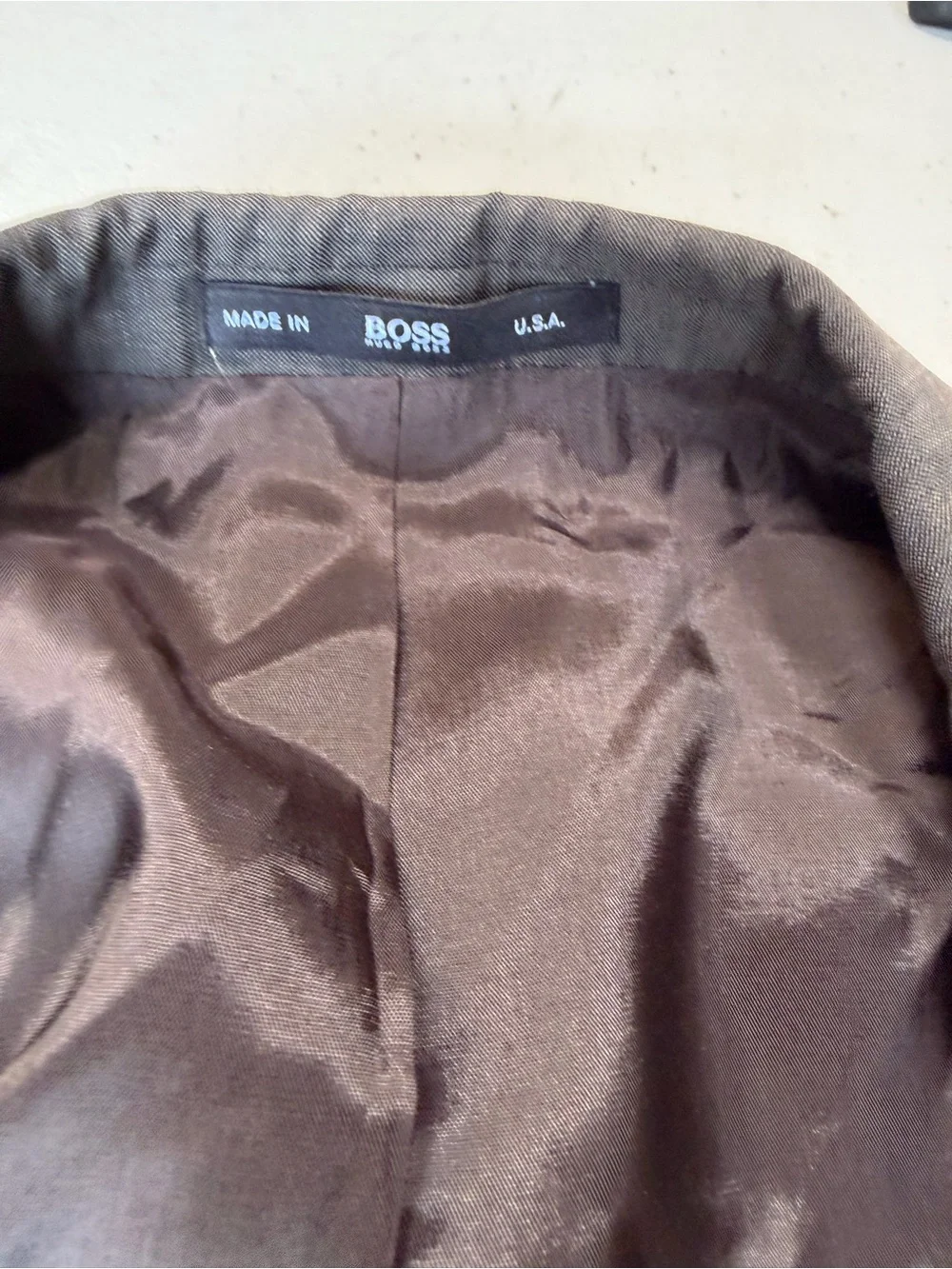 Hugo Boss Light Gray Two-Button Suit Jacket